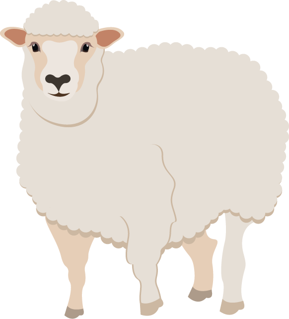 Illustration of a beautiful ewe (be-ewe-tiful!)