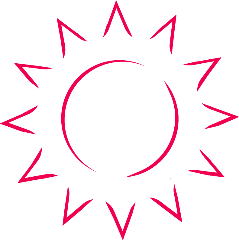 Red sun icon representing Radical